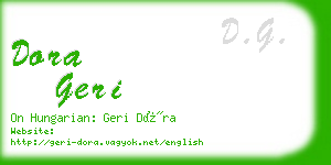 dora geri business card